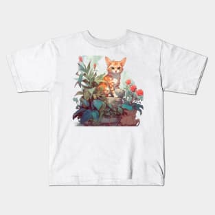 Cute Bengal cat Kids T-Shirt